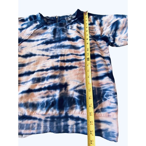 YFB Young Fabulous & Broke Sweatshirt Pink/Blue Tie Dye 1/4 Zip Back Sz M - Picture 9 of 10